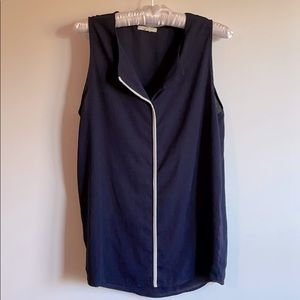 Navy Pleione Sleeveless Top